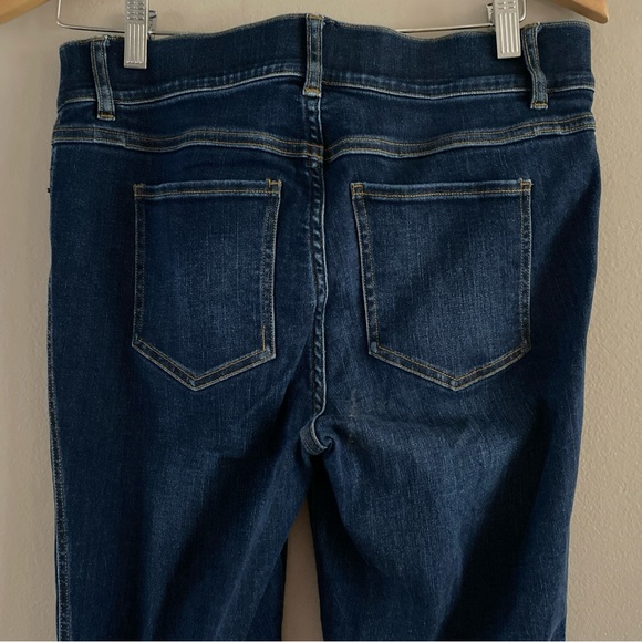 SPANX Women's  Blue Denim Cropped Flare Jeans Pull-On Stretch 20327Q Size MEDIUM - Picture 5 of 12